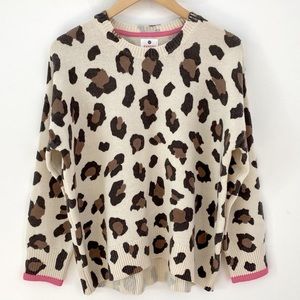 Sundry Oversized Leopard Sweater